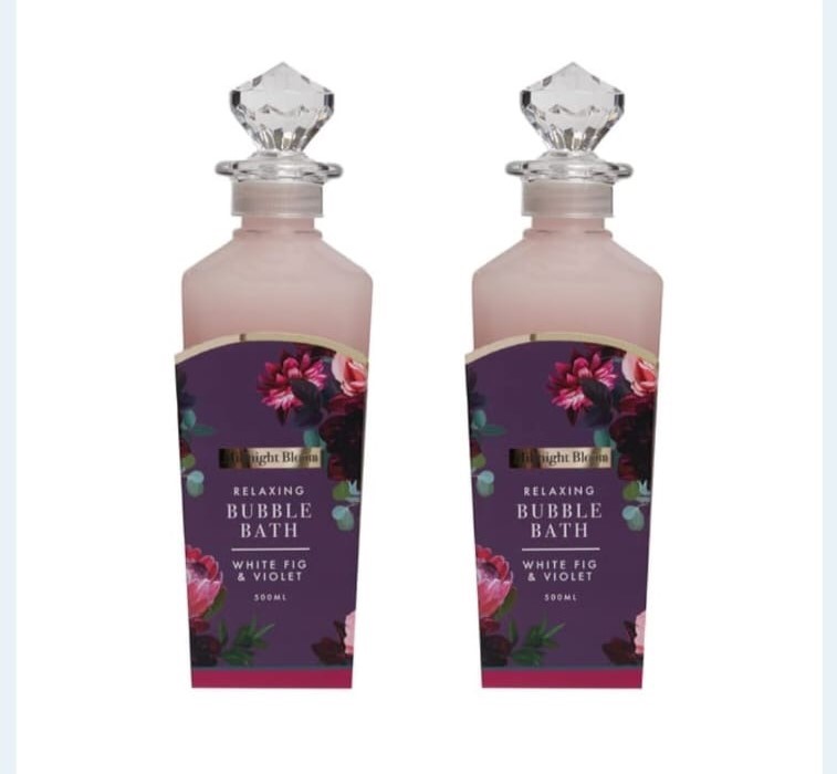 Midnight bloom relaxing bubble bath