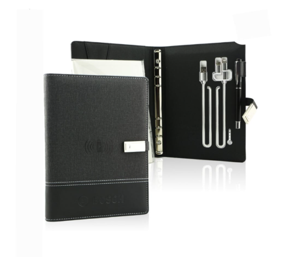 Wireless Charging Notebook with Built In Powerbank - Image 3