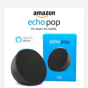 Amazon echo pop speaker with alexa