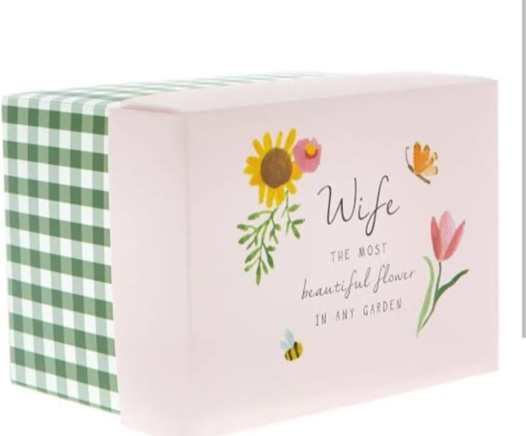 "Wife The Most Beautiful Flower in Any Garden" Mug - Image 3