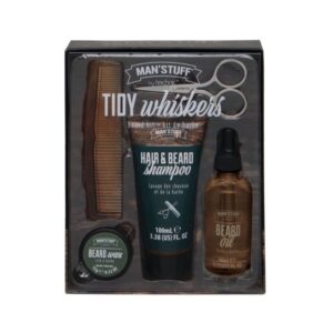 Man Stuff Tidy Whiskers Beard Grooming Gift Set