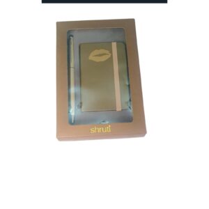 Shruti Lips Mini Notepad and Pen Gift Set