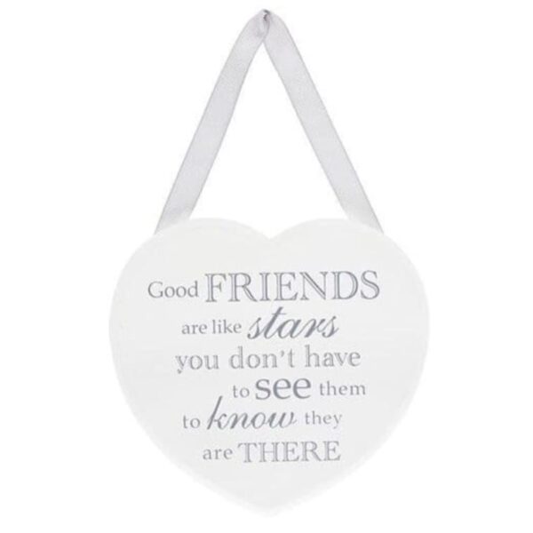 "Good Friends Are Like Stars" Hanging Wall Plaque
