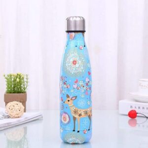 Patterned Stainless Steel Vacuum Flask/Water Bottle