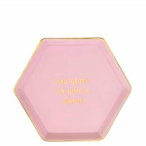 Candlelight Hexagon Trinket Dish Too Glam To Give A Damn